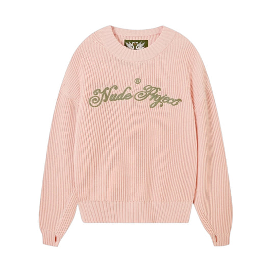 Knit Sweater Nude Project Pink