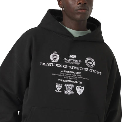Hoodie Eme Studios Chancellor Oversize Black
