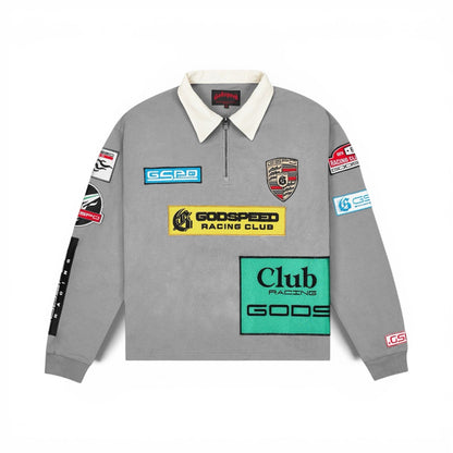 Zip Polo Godspeed GRC Quarter Grey Boom