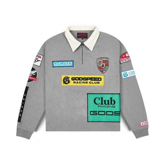 Zip Polo Godspeed GRC Quarter Grey Boom