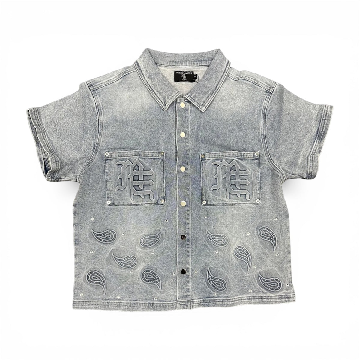 Set Mixed Emotion Paisley Denim Blue