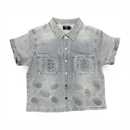 Set Mixed Emotion Paisley Denim Blue
