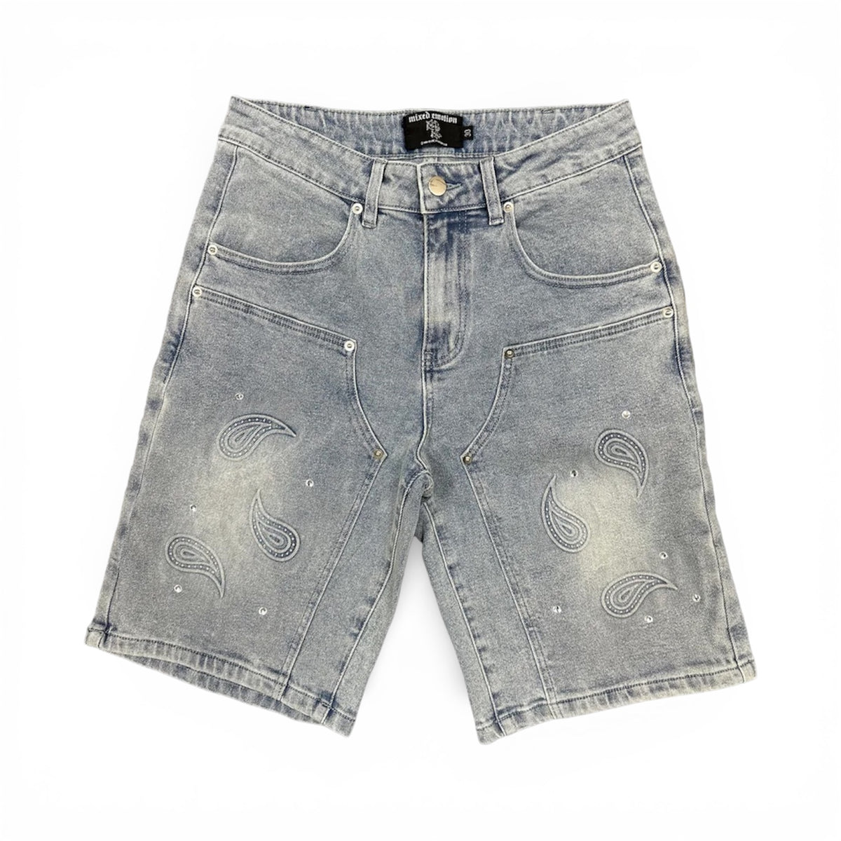 Set Mixed Emotion Paisley Denim Blue — 3