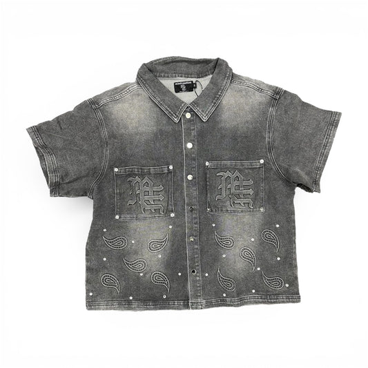 Set Mixed Emotion Paisley Denim Grey