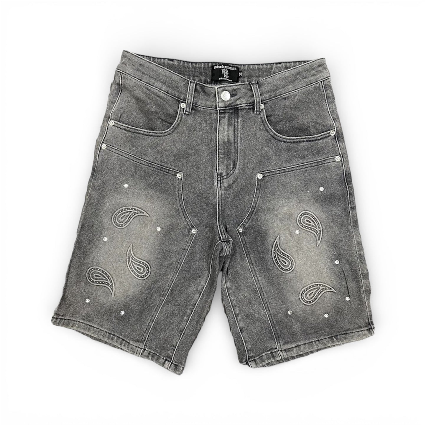 Set Mixed Emotion Paisley Denim Grey