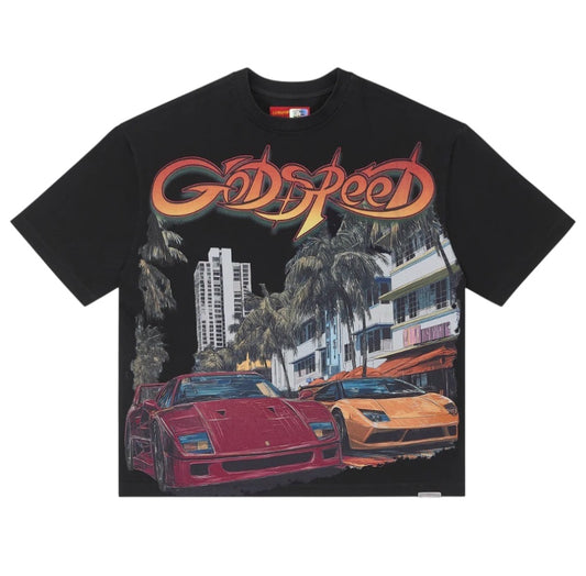 T-Shirt Godspeed South Beach Drive Miami Superrun Black