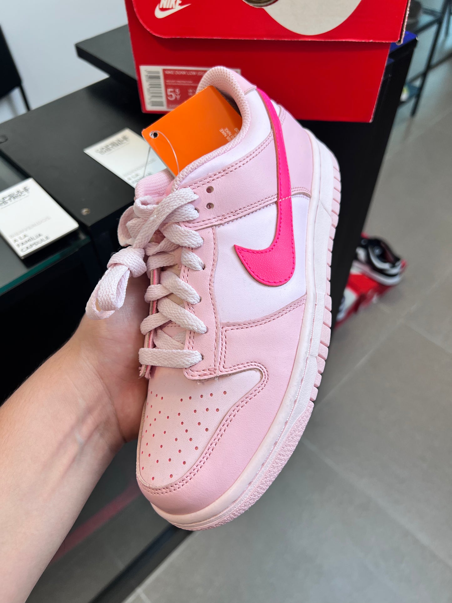 Nike Dunk Pink Low Triple Pink (GS)