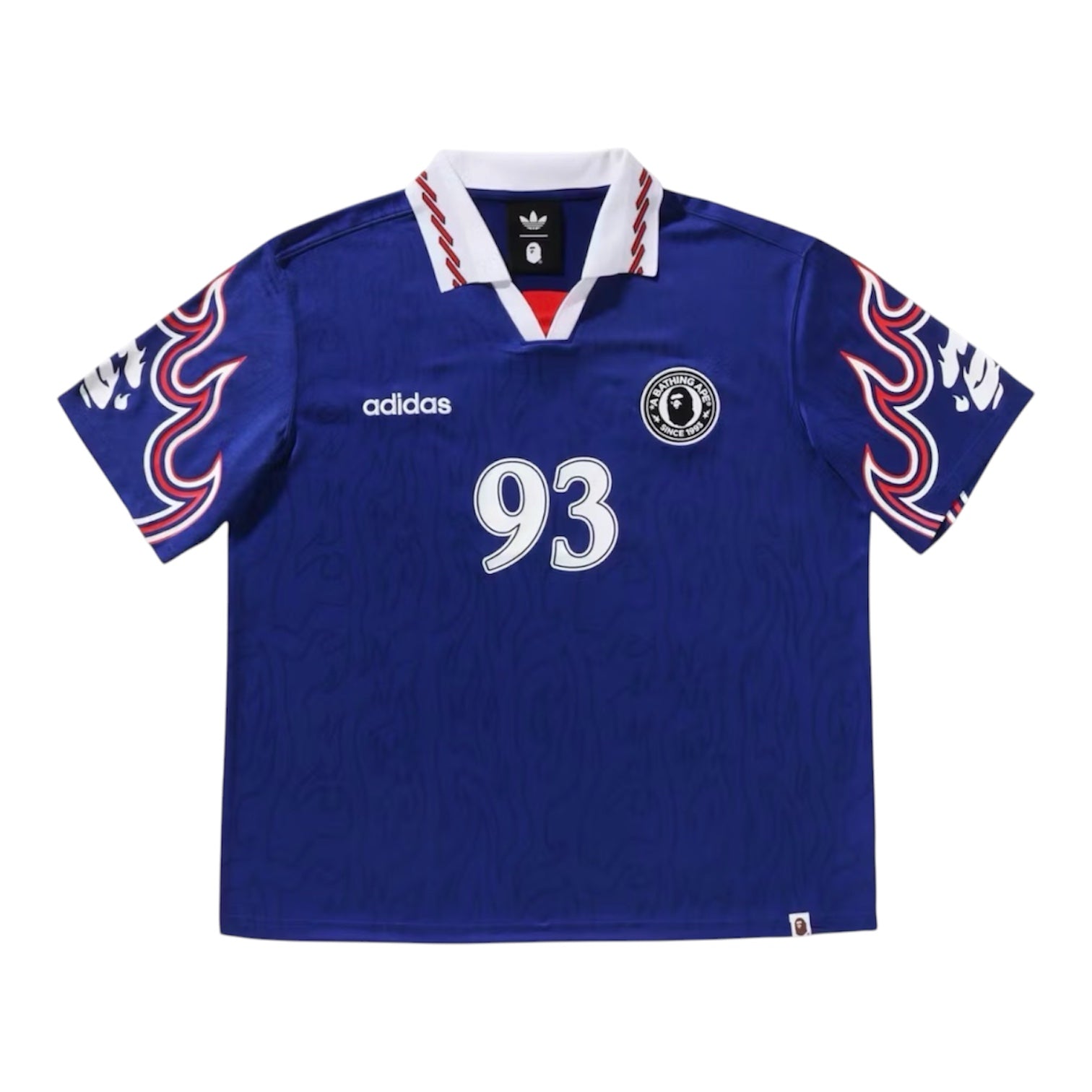 【XLサイズ】 × BAPE Flame Jersey Adidas x Bape Flame Jersey Blue – Capsule district