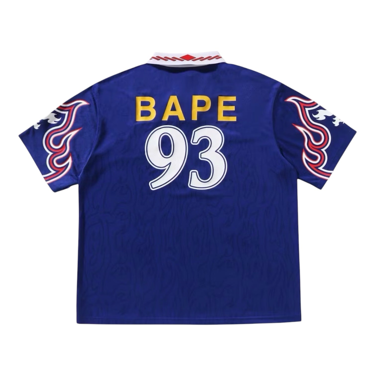 【 BAPE X  】FLAME JERSEY 2XL Adidas x Bape Flame Jersey Blue – Capsule district