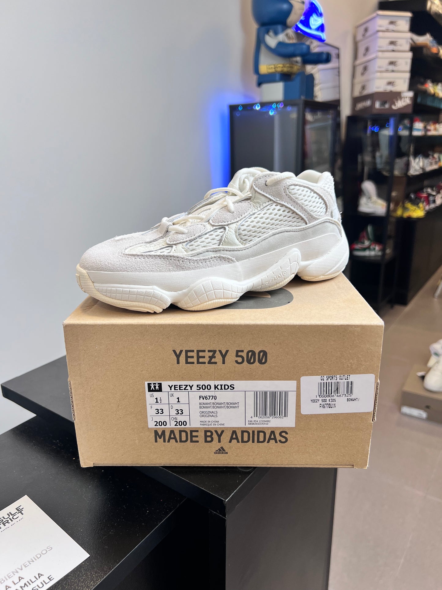 Adidas Yeezy 500 Bone White (Kids)