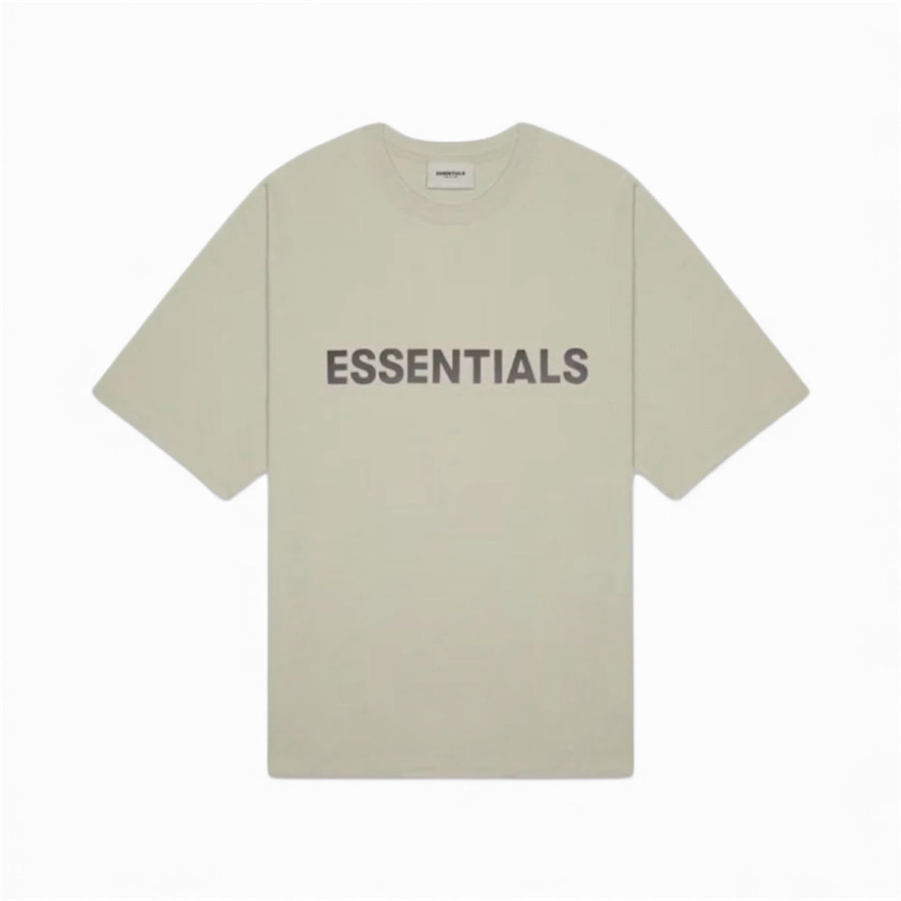 Fear of God Essentials Boxy T-Shirt Applique Logo Moss