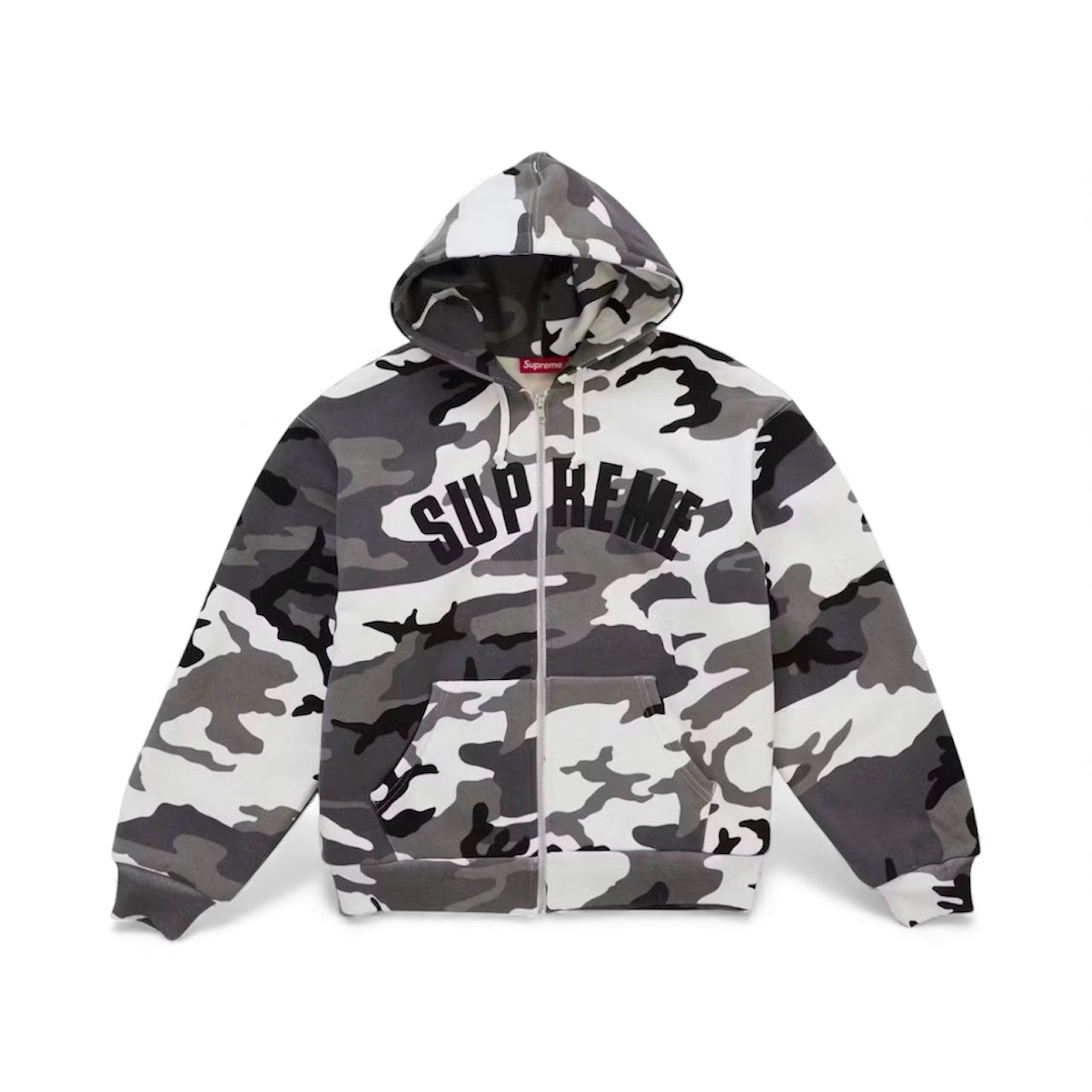 Supreme Arc Thermal Lined Zip Up Hooded Sweatshirt