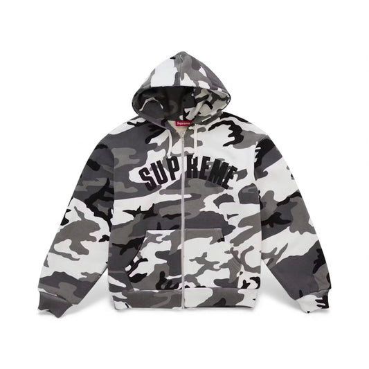 Supreme Arc Thermal Lined Zip Up Hooded Sweatshirt