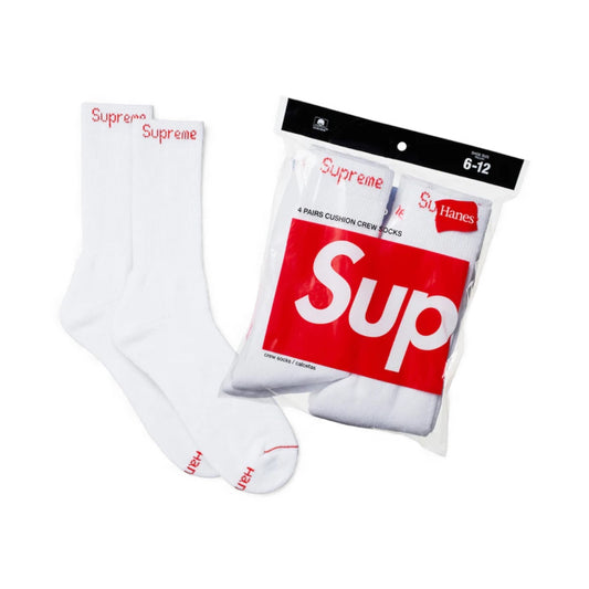 Supreme Hanes Socks White (PAR)