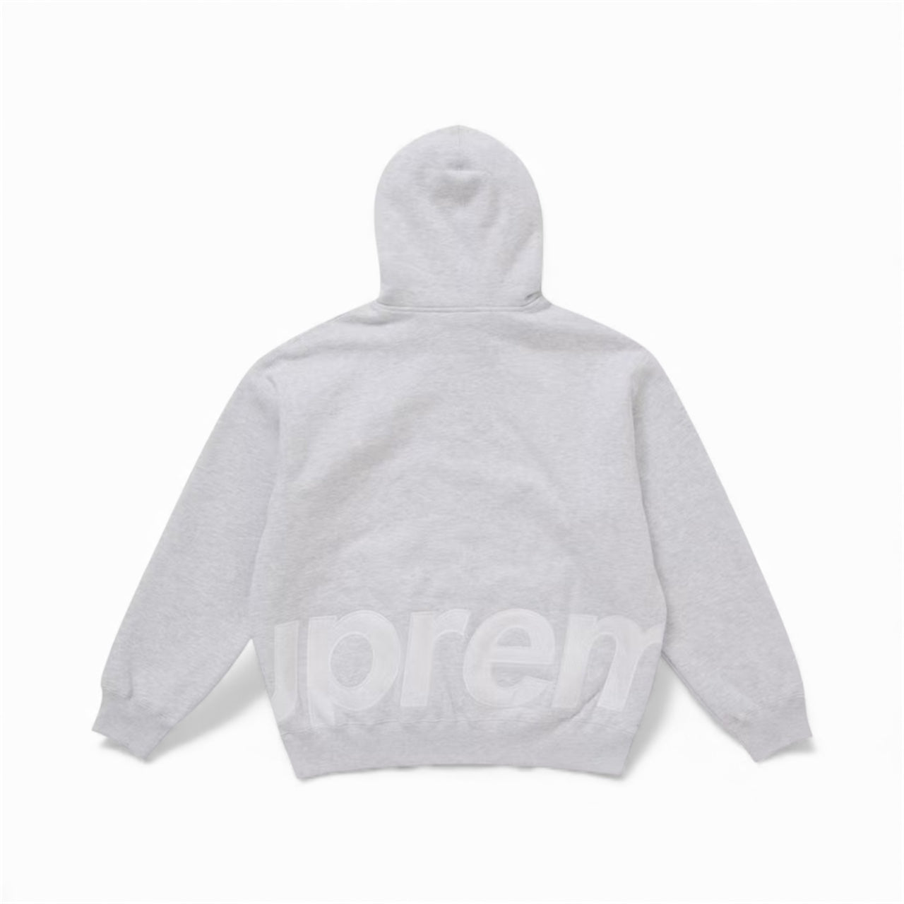 Supreme Big Logo Zip Up Hooded Sweatshirt "Grey"u