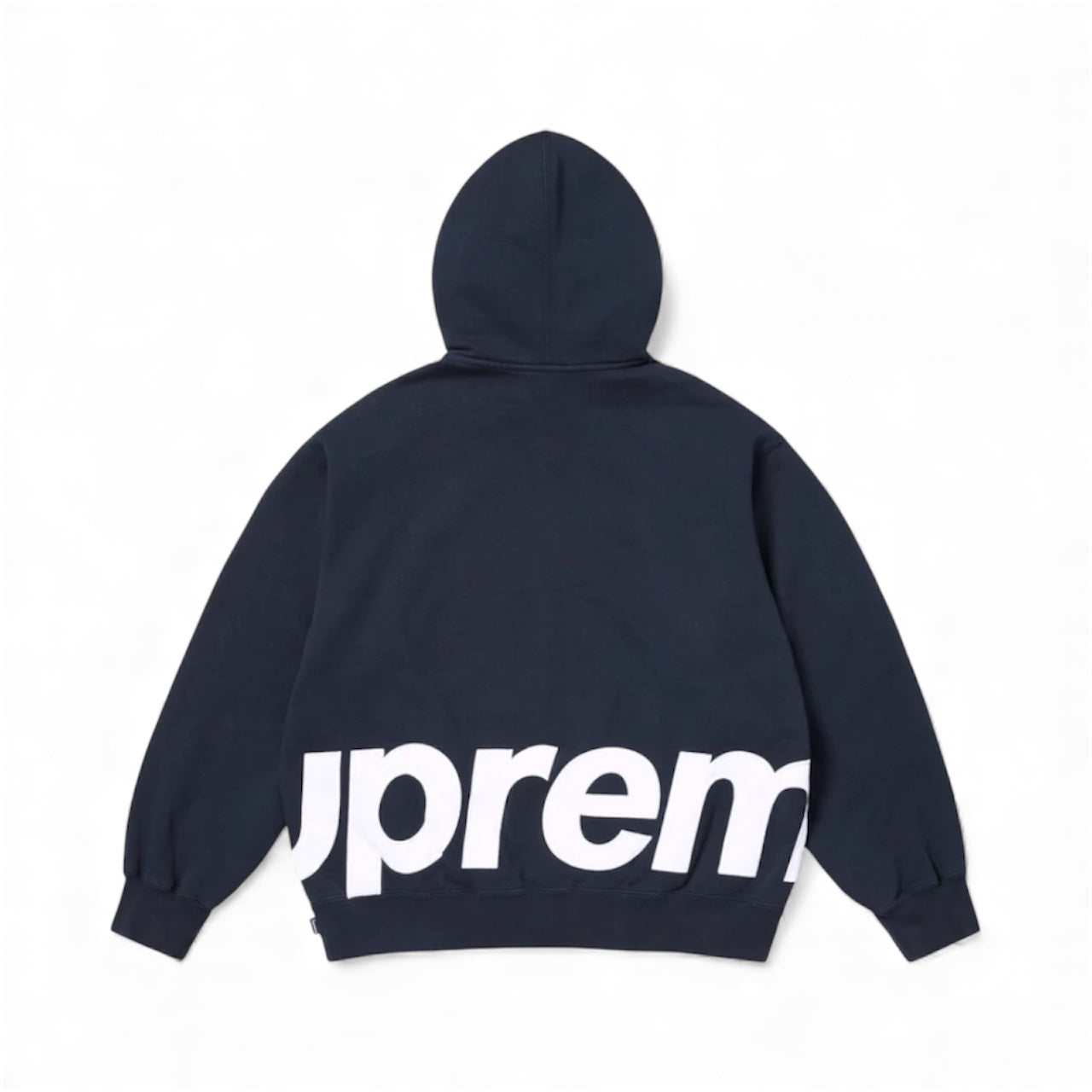 Big Logo Zip Up Hooded Sweatshirt "Navy" Supreme