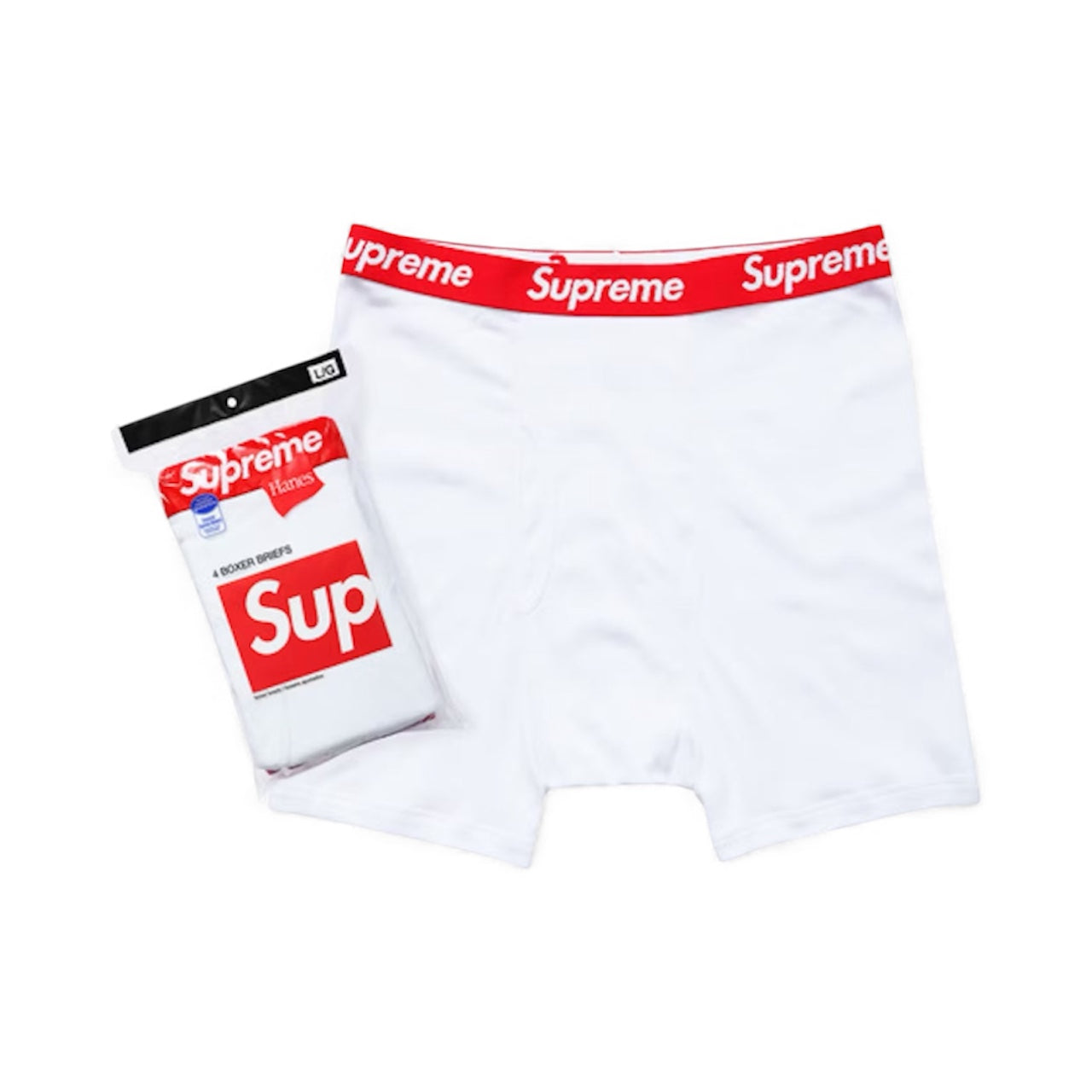 Supreme Hanes Boxer White