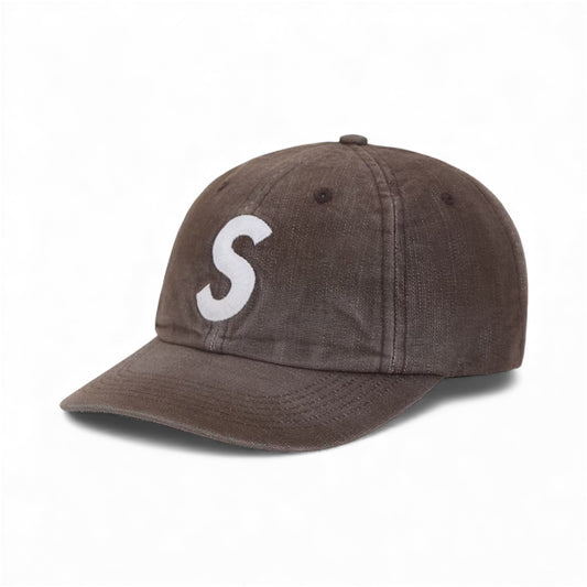 Supreme Cordura Denim S Logo 6-Panel Brown
