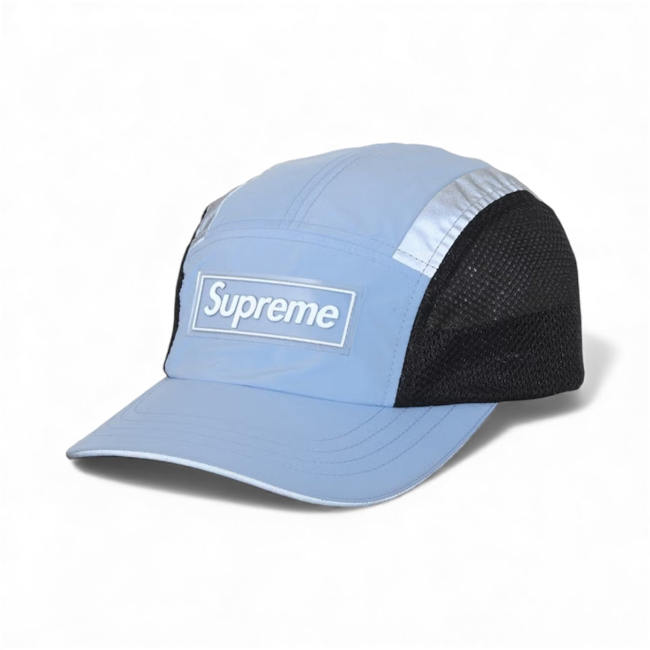 Supreme Side Mesh Camp Cap Light Blue
