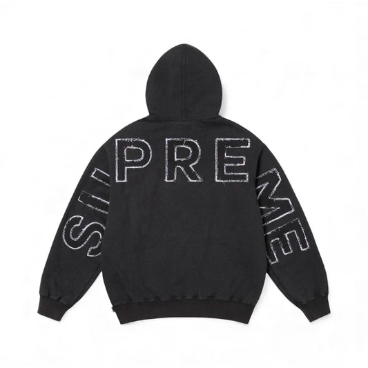 Supreme Hoodie Frayed Hooded