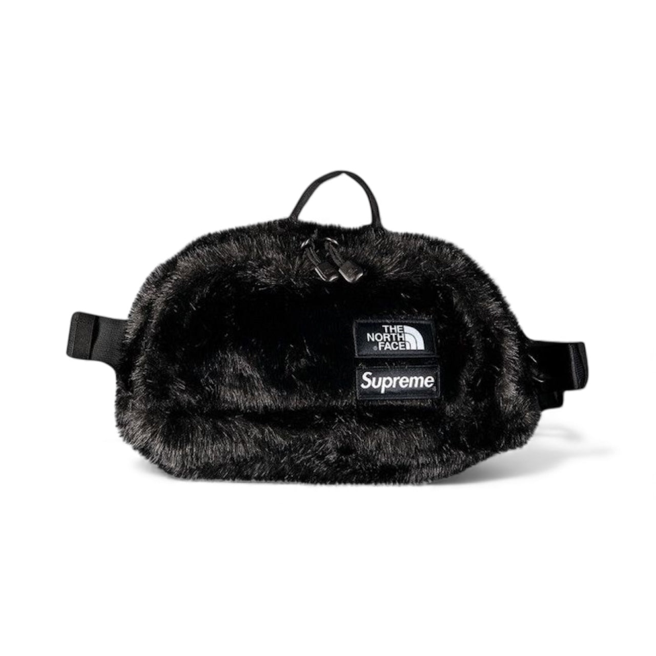Supreme x TNF Faux Fur Waist Bag Black