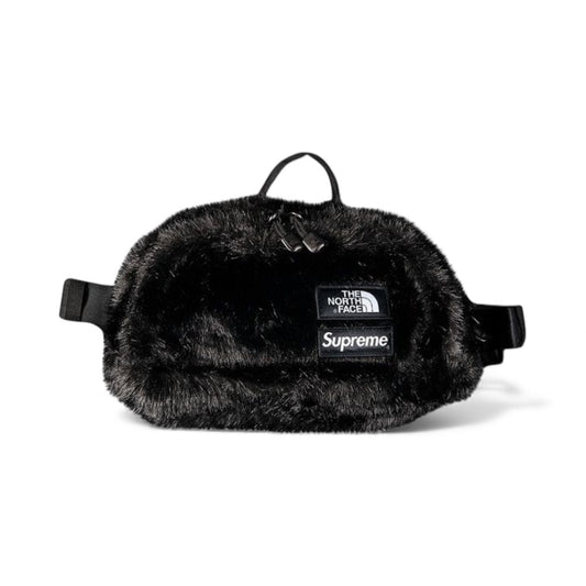 Supreme x TNF Faux Fur Waist Bag Black