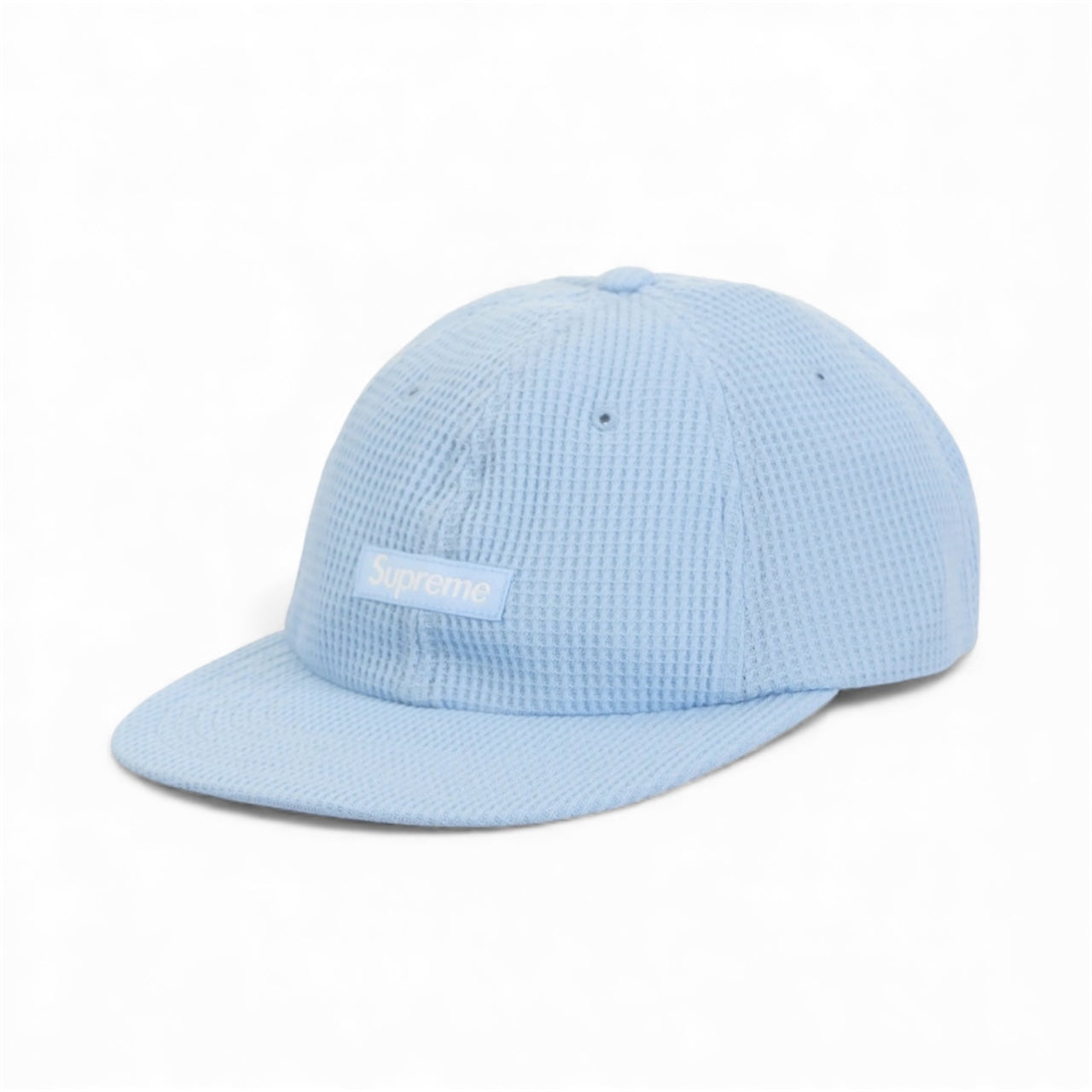 Supreme Polartec Waffle Small Box 6-Panel Light Blue