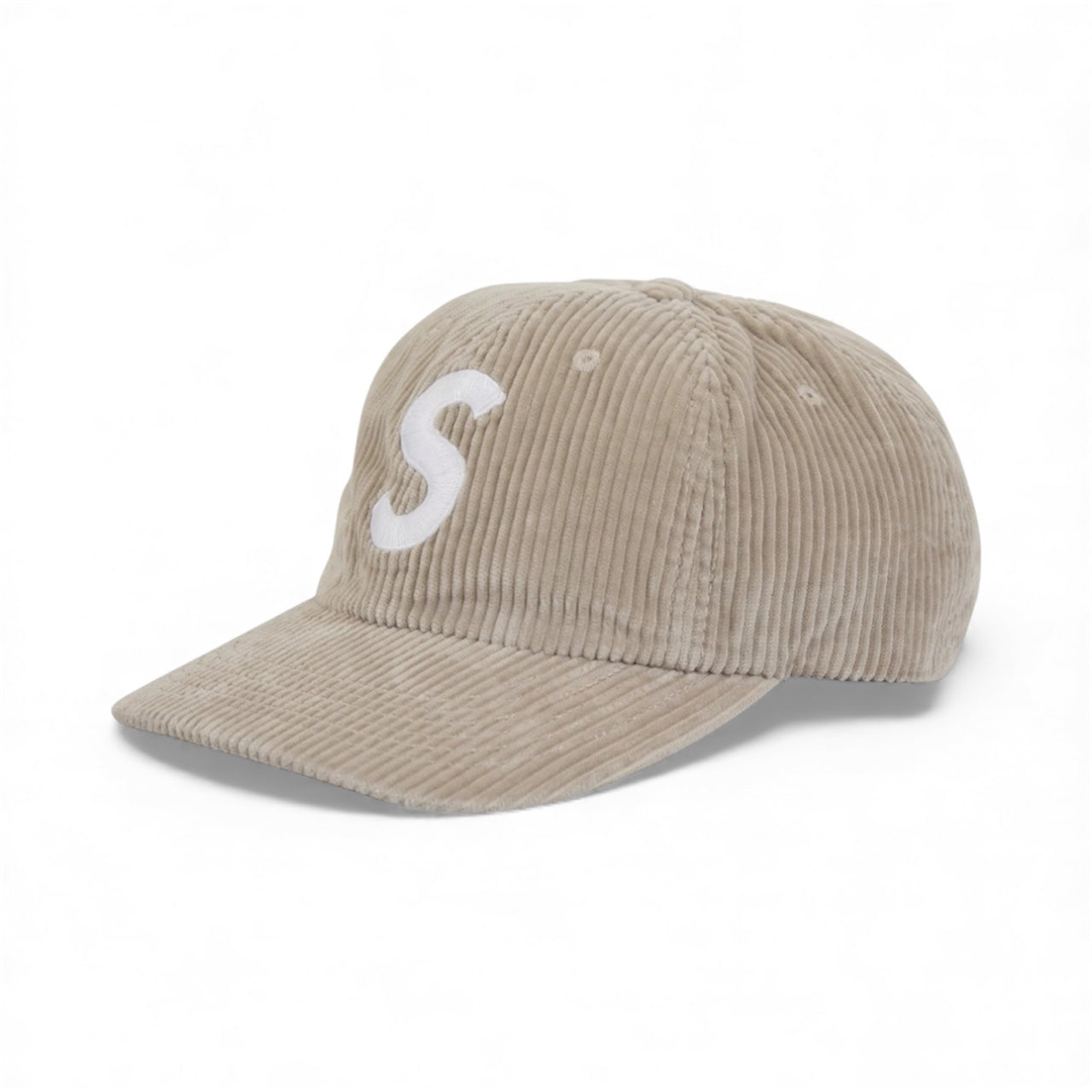 Supreme Corduroy S Logo 6-Panel Stone (FW24)