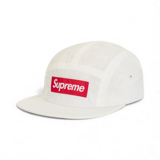 Supreme Waxed Ripstop Camp Cap White