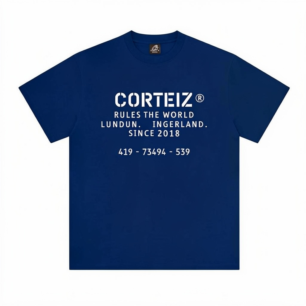 T-Shirt Corteiz OG Stencil Blue