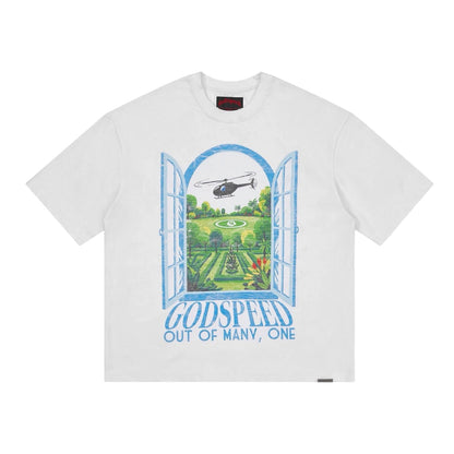 T-Shirt Godspeed Helipad Dreams White