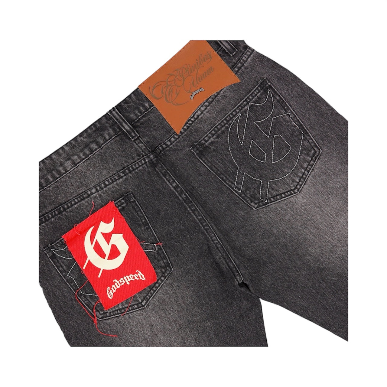 Denim Godspeed OG Logo Flared Grey Wash