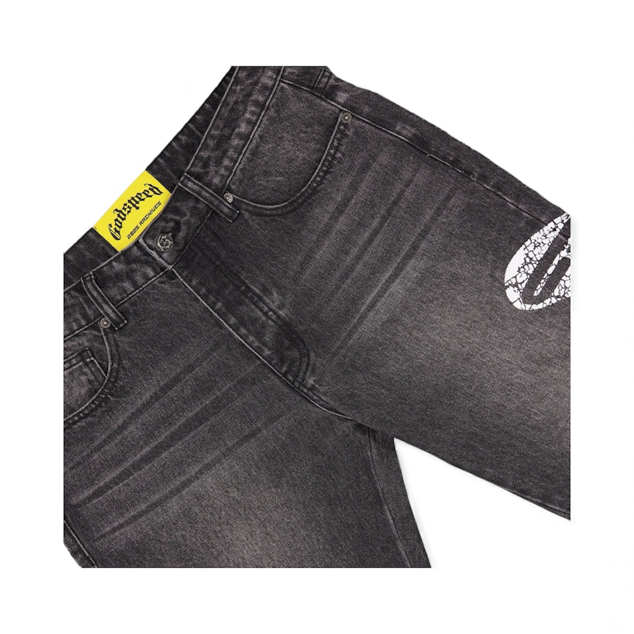 Denim Godspeed OG Logo Flared Grey Wash