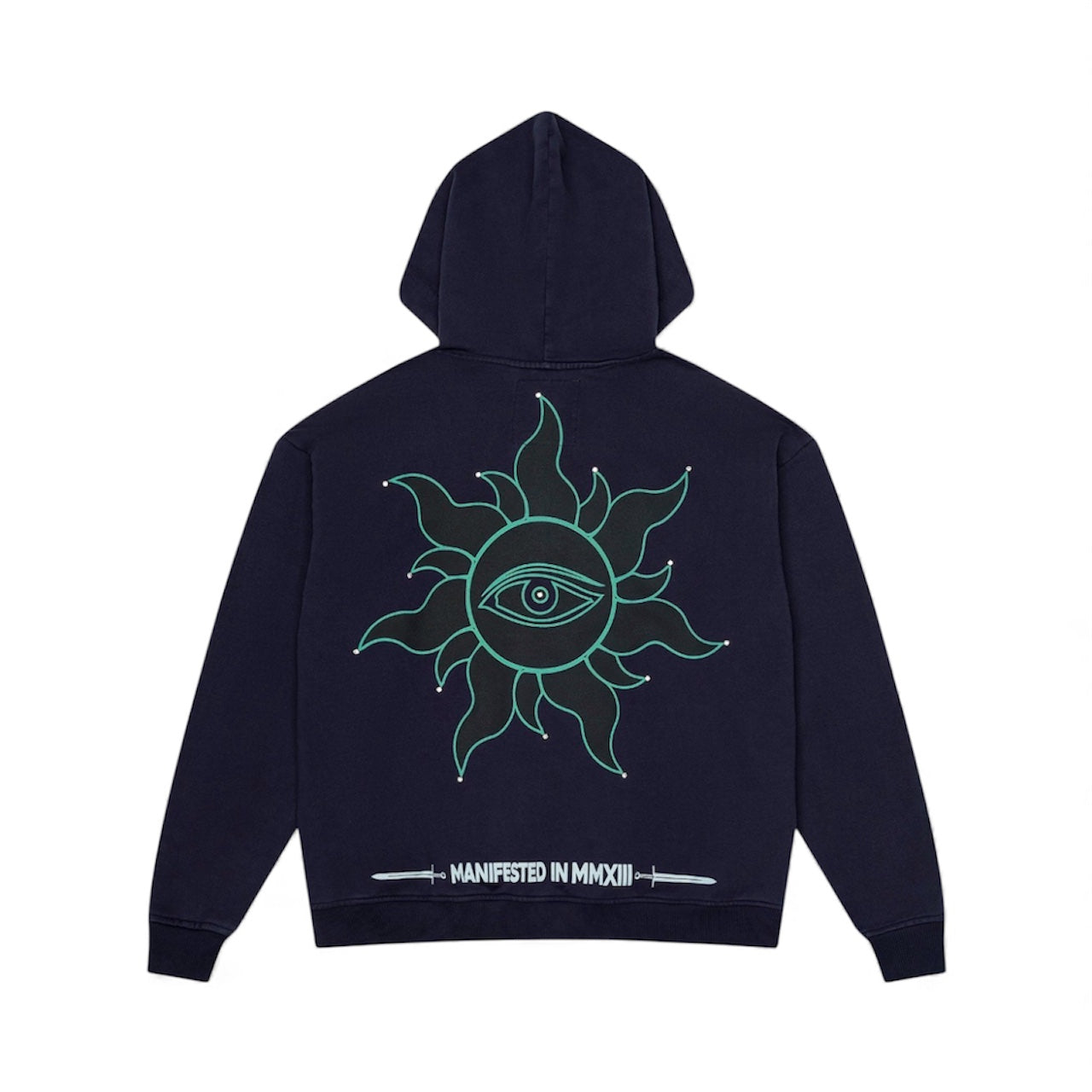 Hoodie Zip Godspeed Sunken Liberty Navy Wash