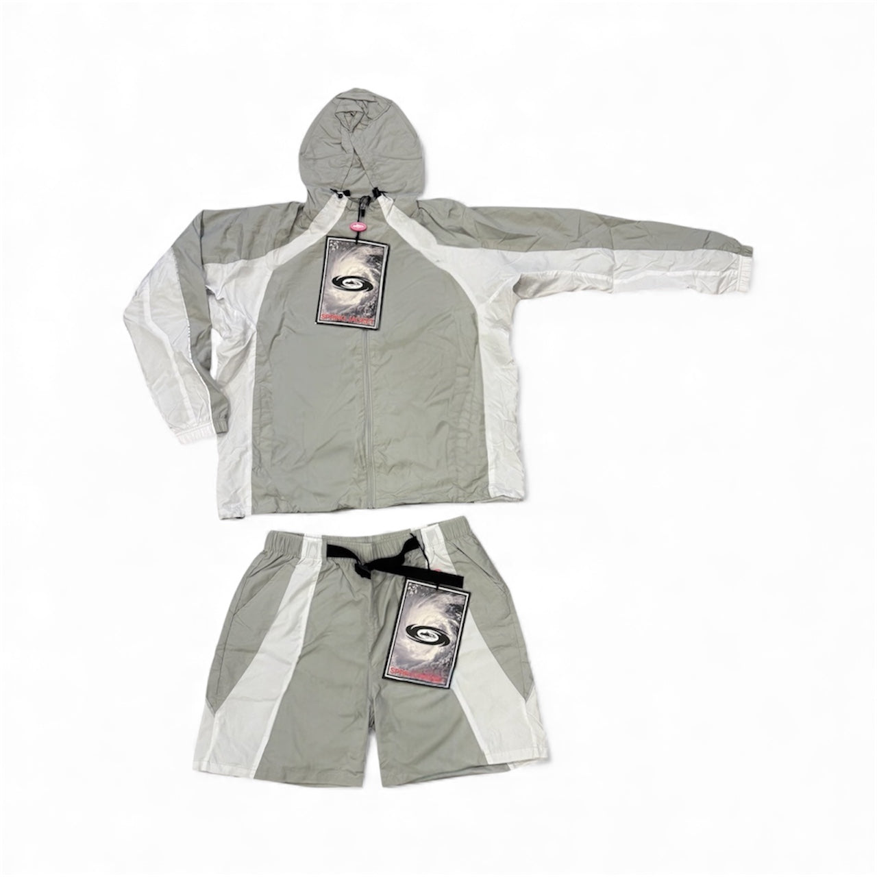 Corteiz Spring Jacket & Shorts Grey