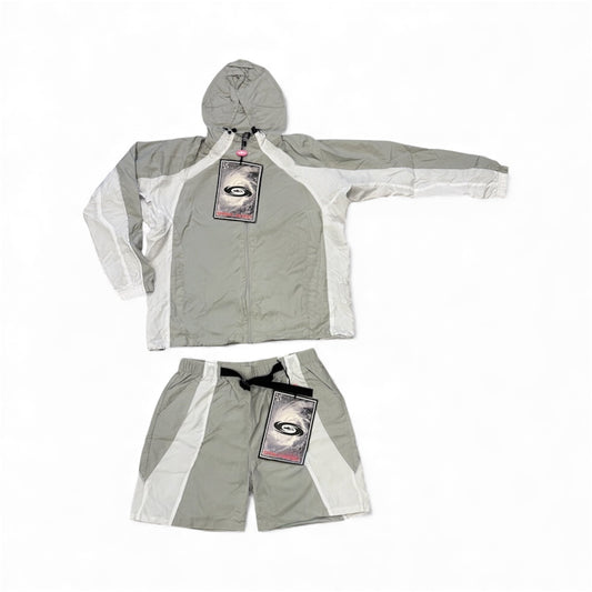 Corteiz Spring Jacket & Shorts Grey