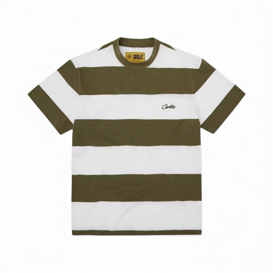 T-Shirt Corteiz Striped Taupe