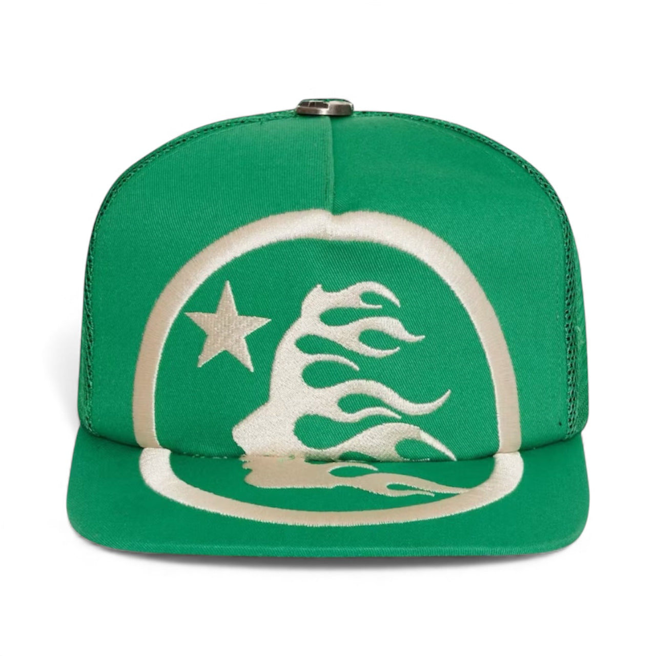 Hellstar Big Logo Trucker Snapback Hay Green