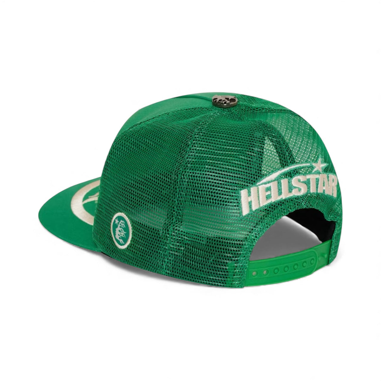 Hellstar Big Logo Trucker Snapback Hay Green