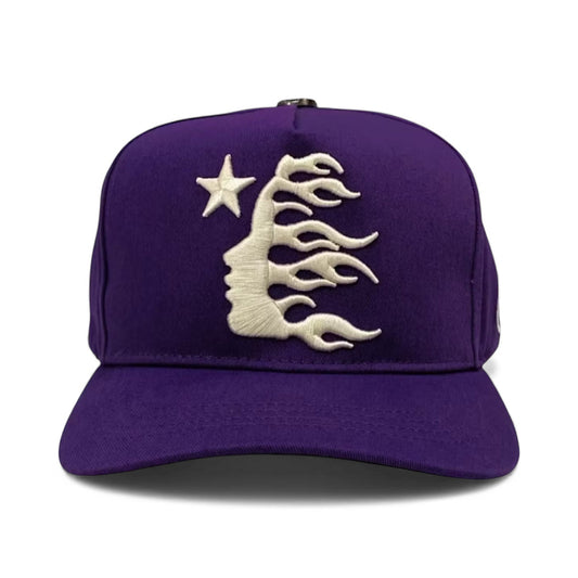Hellstar OG Logo Snapback Hat Purple