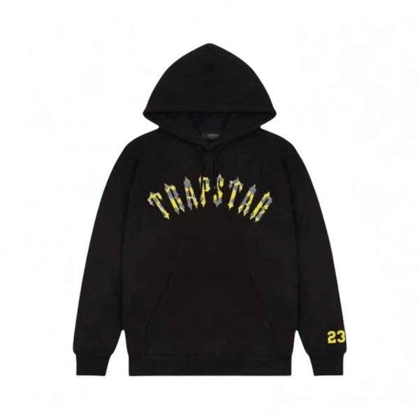 Hoodie Trapstar Black / Yellow