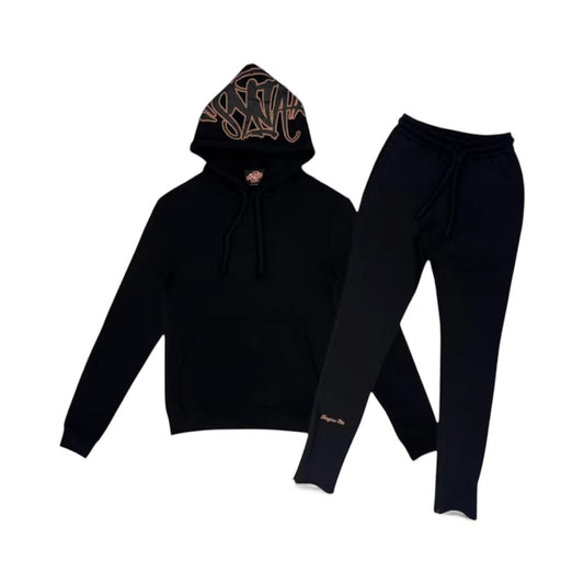 Syna Logo Tracksuit Black/Rose Gold