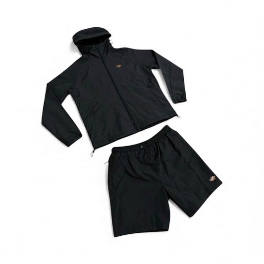 Syna World Logo Jacket & Short Set Black/Rose Gold
