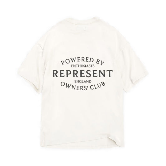 Represent Owners Club Stamp T-Shirt Flate White