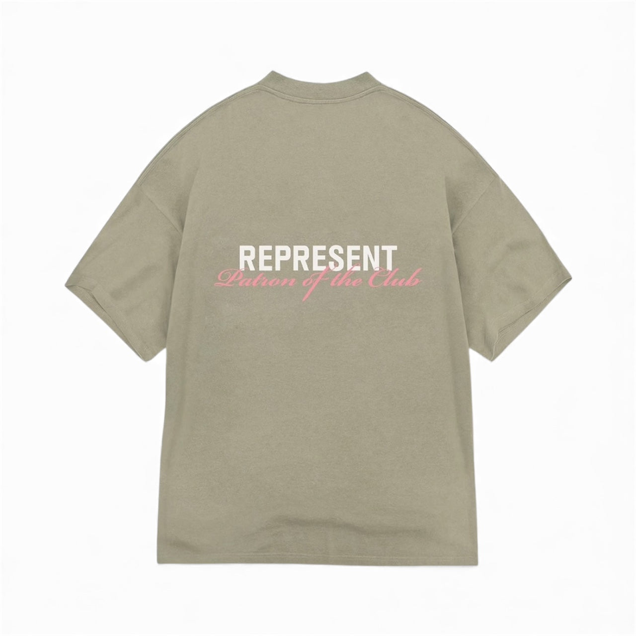 Represent Patron Of The Club T-Shirt Khaki Pink