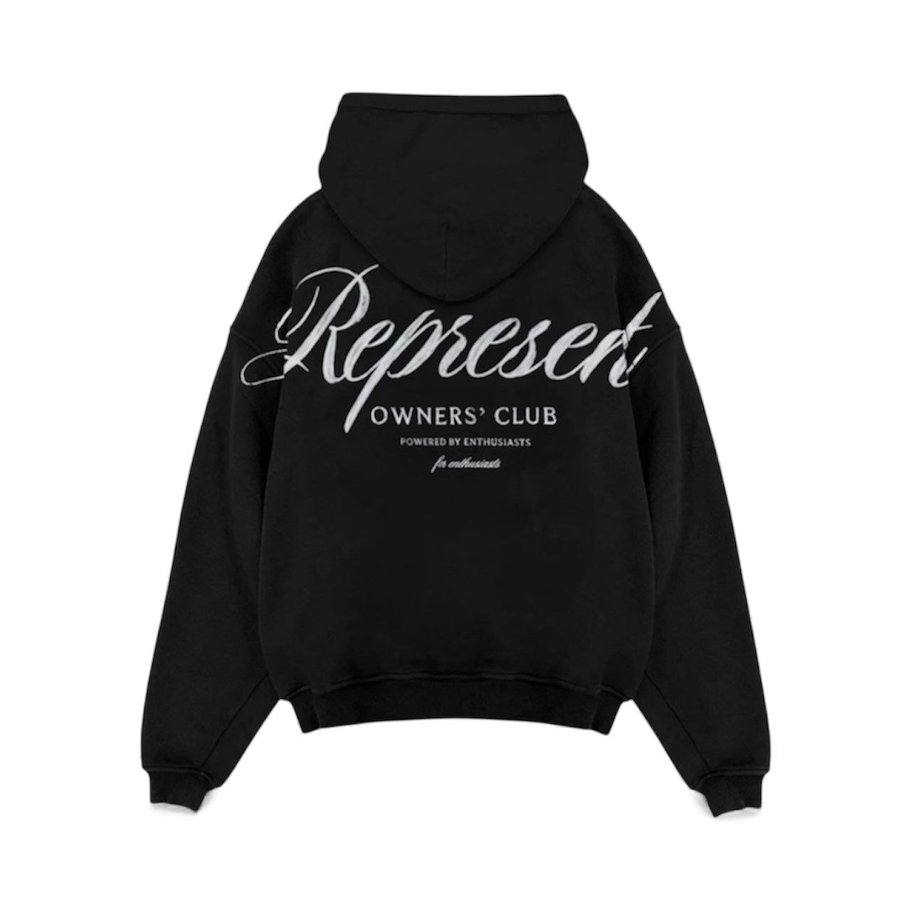 Represent Owners Club Script Hoodie Black