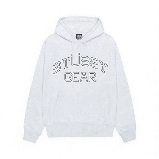 Stussy Gear Hoodie Ash Heather