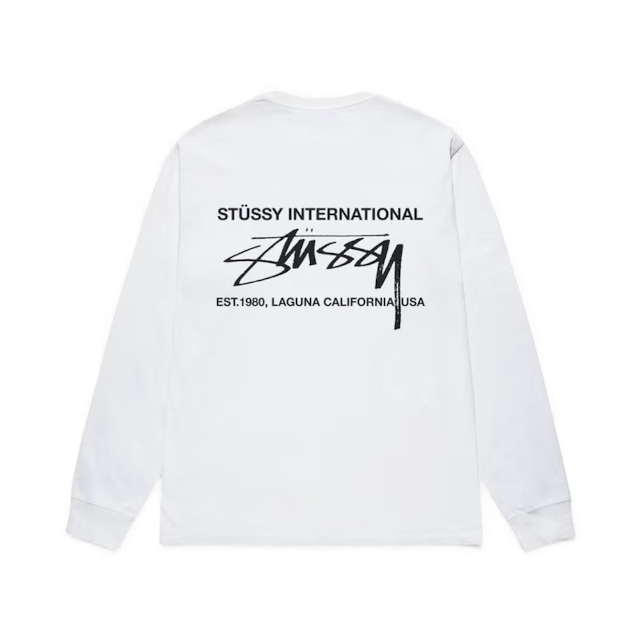 Stussy Smooth International L/S Tee White