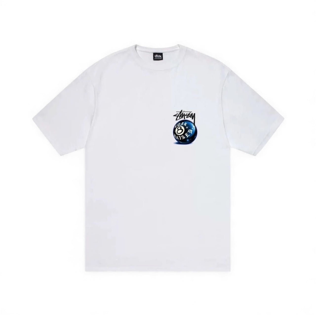 Stussy x Born X Raised 8 Ball Tee 'White'