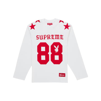Supreme Playboy L/S Football Top White